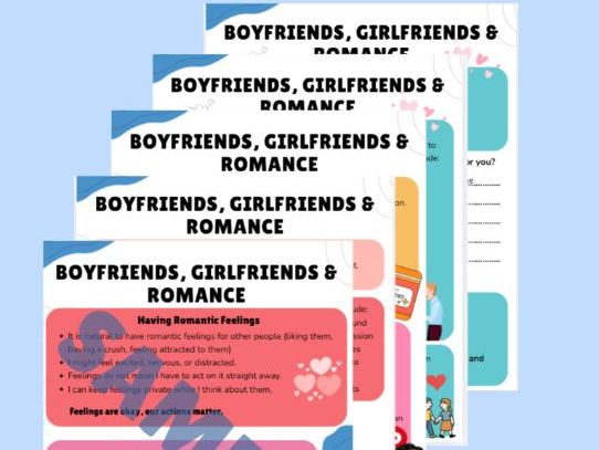Boyfriends, Girlfriends & Romance (5 page pdf)