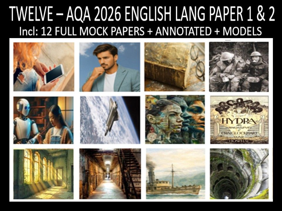 TWELVE - AQA PAPER 1 & 2 | 2026 FULL MOCKS | ANNOTATED | MODELS