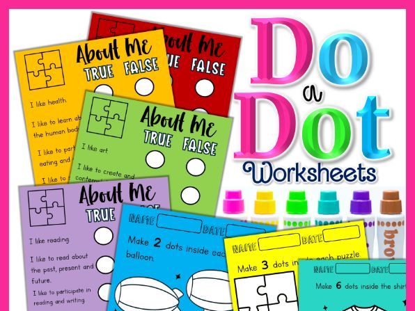 Do a dot fun printable sheets | About Me | Boredom Beater