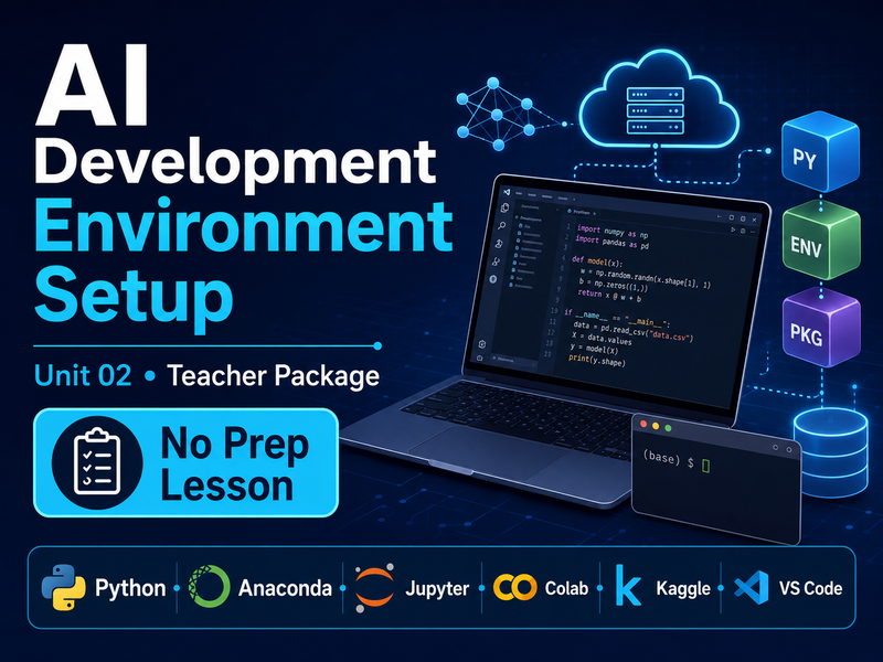 AI Development Environment Setup – No Prep Lesson Pack – Unit 02