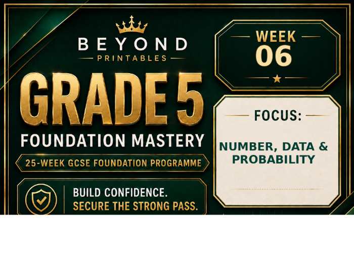 Grade 5 GCSE Foundation Mastery Retrieval - Week 06 | Questions, Answers and Support