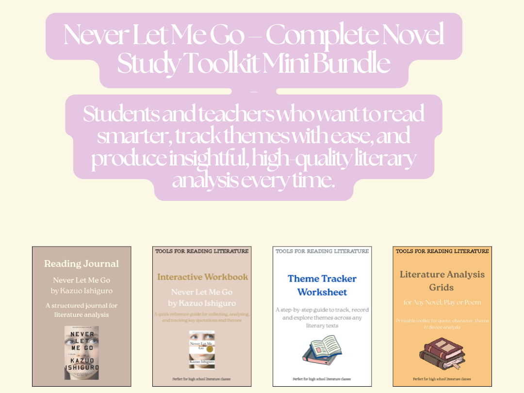 Never Let Me Go – Complete Novel Study Toolkit (Mini Bundle)