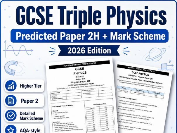 Physics Triple GCSE 2026 Predicted Paper 2 and Mark Scheme