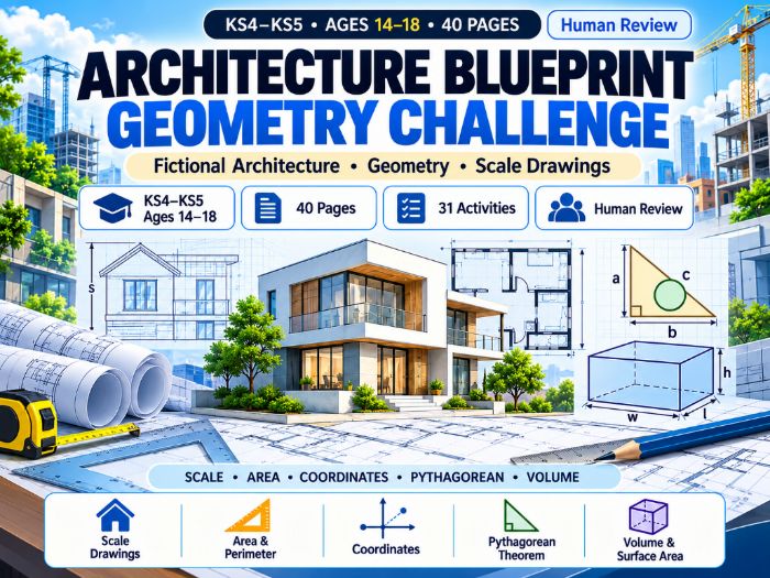 Architecture Blueprint Geometry Challenge KS4–KS5 Geometry & Measurement 40 Pages