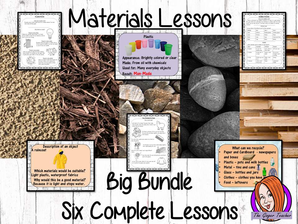 Materials Big Lesson Bundle – Primary Science STEAM Lessons