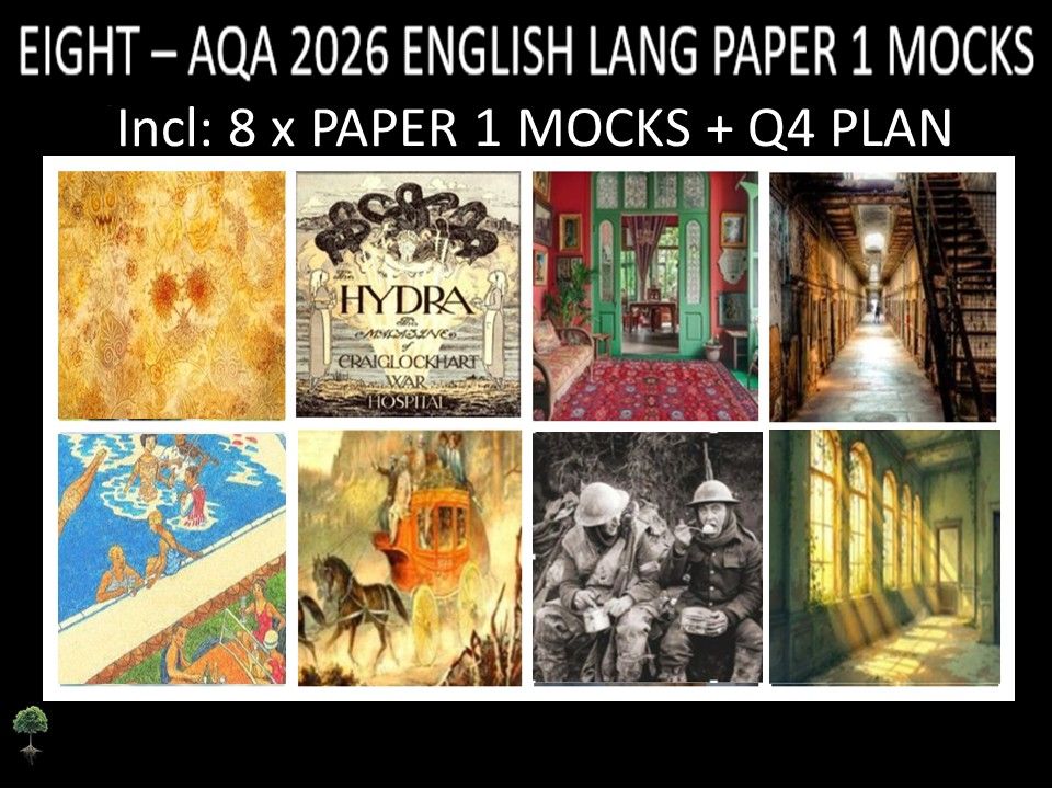 EIGHT - AQA PAPER 1 | 2026 FULL MOCKS | Q4 PLAN