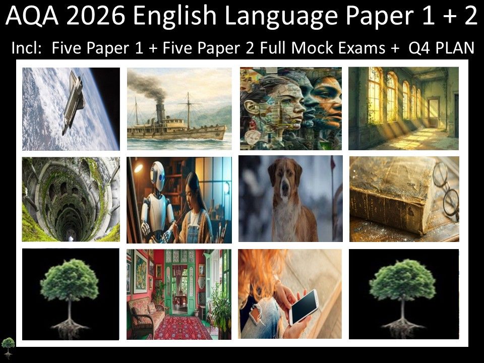 Ten AQA 2026 English Language Paper 1 + 2 Mocks | Q4 Plan