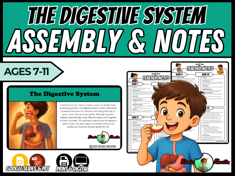 The Digestive System | Assembly Presentation | Year 3&4