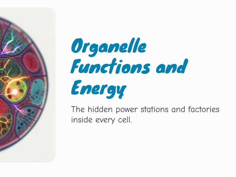 Y7 - Cells - Organelles & Their Functions