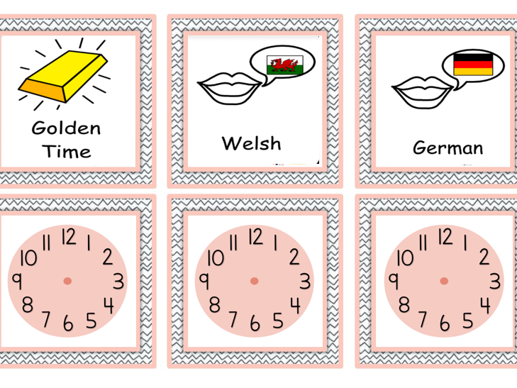 Boho style Visual Timetable