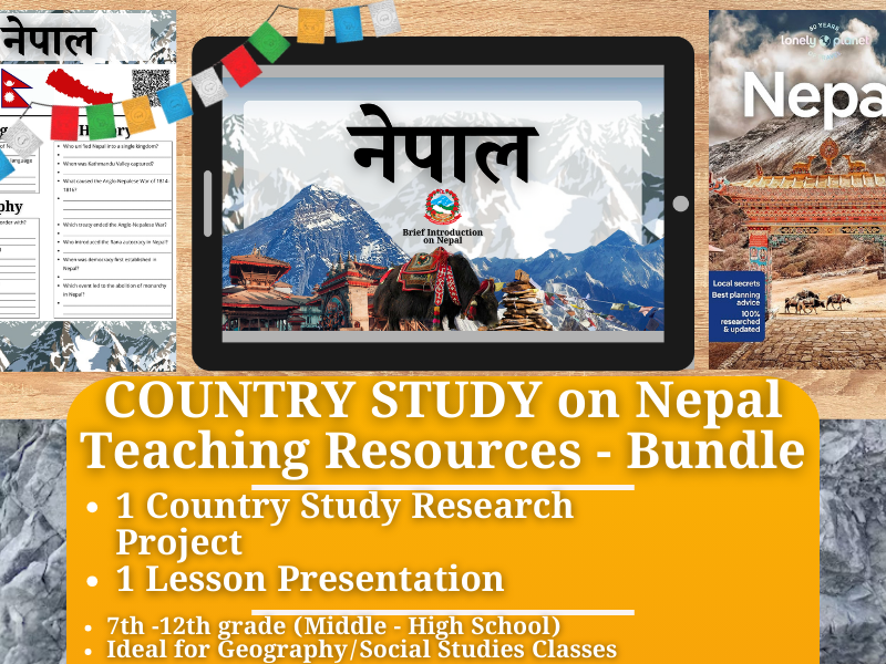 Country Study Teaching Resources - Nepal - Social Studies + Geography