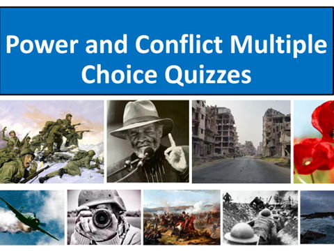 15 Power and Conflict Multiple Choice Quizzes