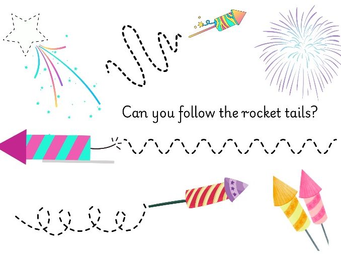 Firework Pencil Control Activity