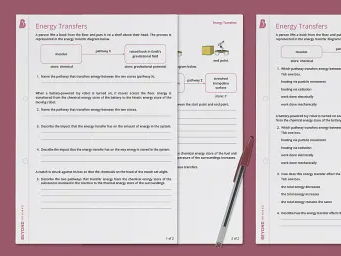 GCSE Physics Energy Worksheet – Exam Prep Made Easy!