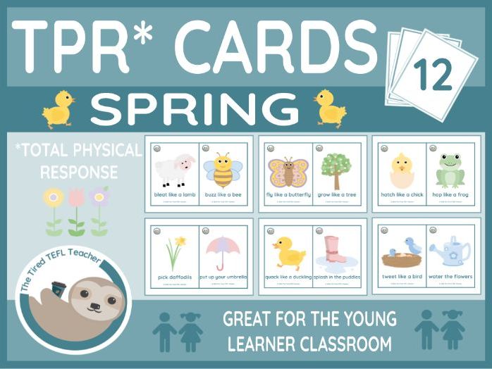 ESL TPR Cards - Spring
