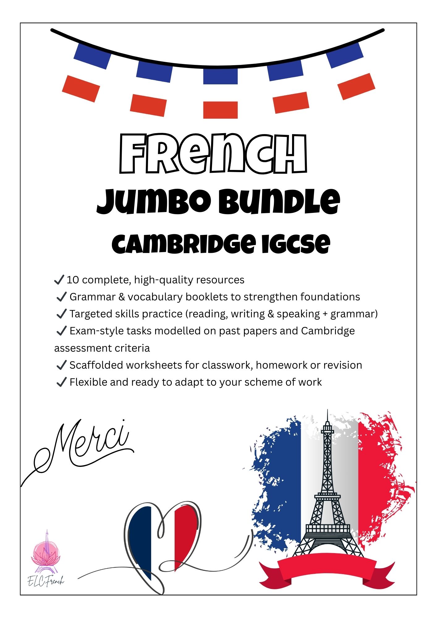 Cambridge IGCSE French Jumbo Bundle – Complete Set of 18 Essential Resources