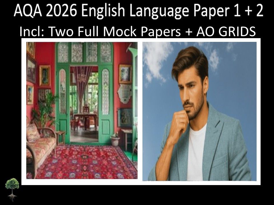 AQA 2026 English Language Paper 1 + 2 Mocks | AO GRIDS