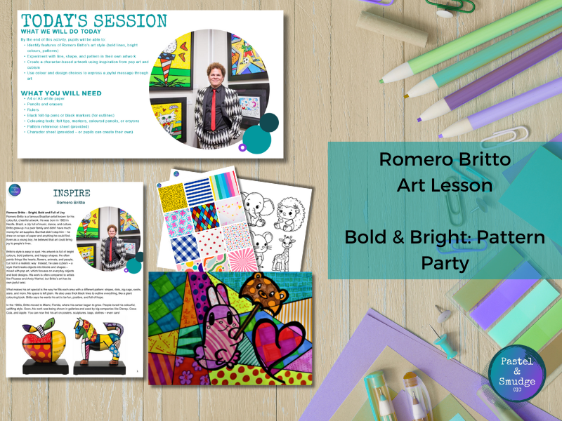 Romero Britto: Colour Me Happy (KS2 & Ks3)