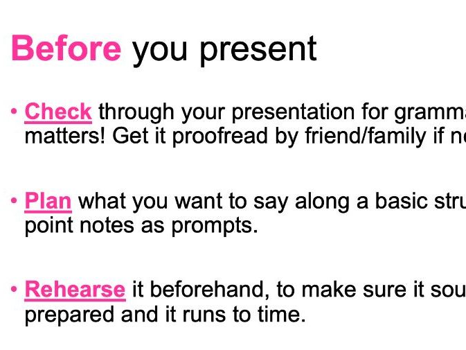 Create and Effective Presentation for Art/Photography projects.