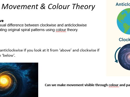 Spirals & Colour Theory Art Lesson