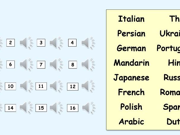 Guess the film and language Quiz - European Day of Languages