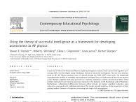 Using the theory of successful intelligence as a framework for developing assessments in AP physics