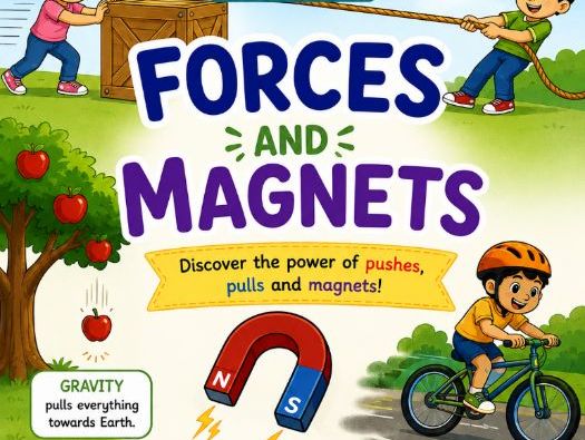 Grade 3 Science — Forces and Magnets Printable Workbook