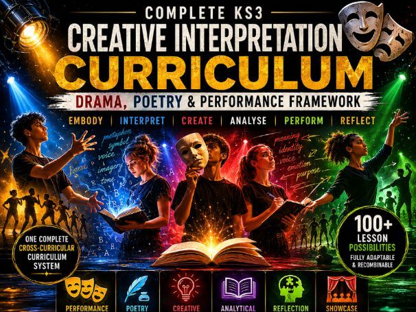 Complete KS3 Creative Interpretation Curriculum | Drama, Poetry & Performance Framework