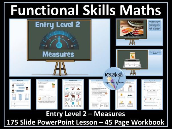 Functional Skills Maths - Entry Level 2 - Measures | Teaching Resources