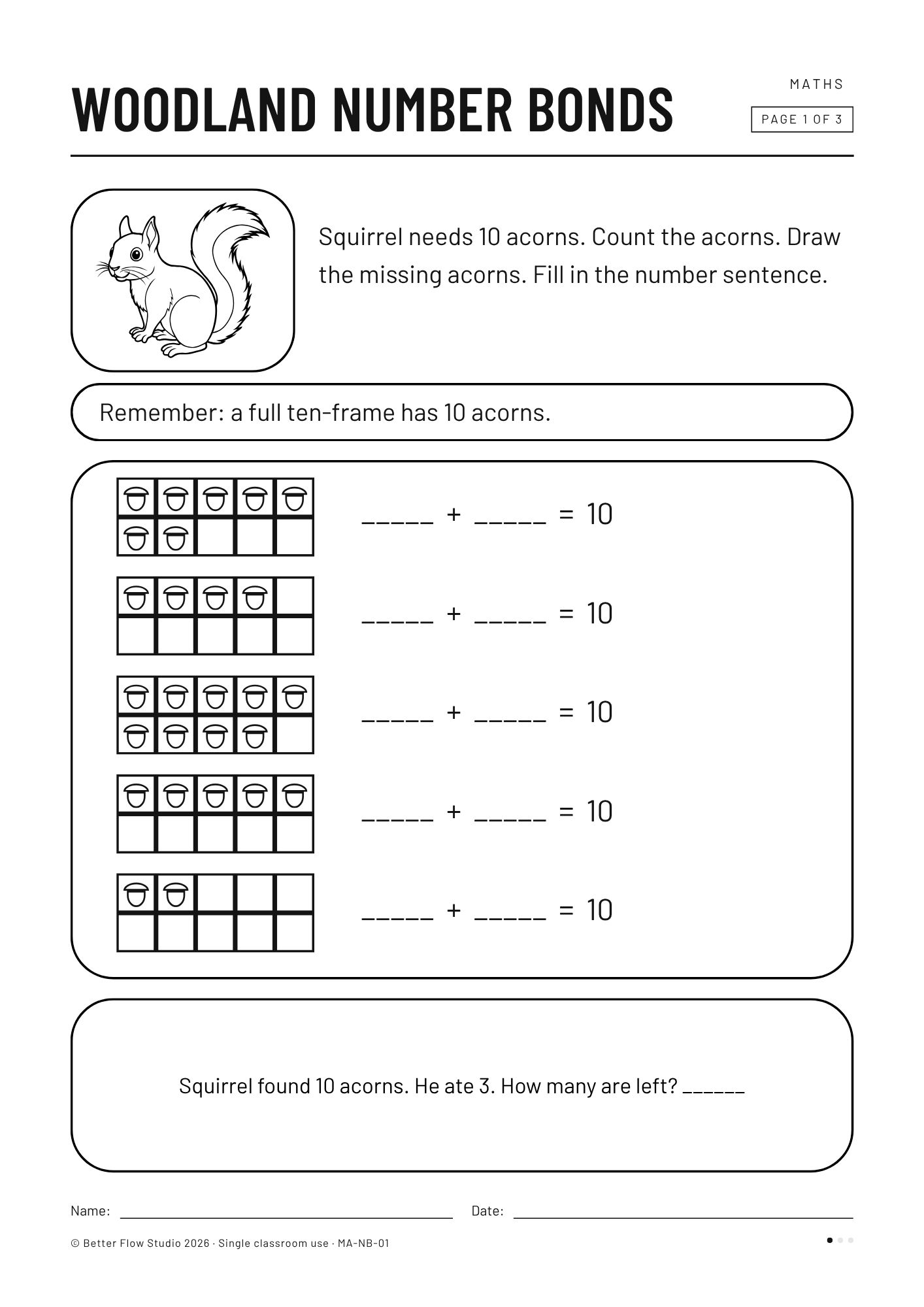 Missing Digits Math Questions Year 1 Number Bonds to 20: Differentiated | Teaching Resources