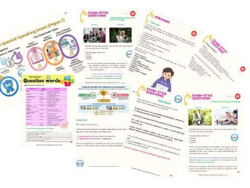 EDEXCEL GCSE SPANISH Speaking  booklet Higher tier