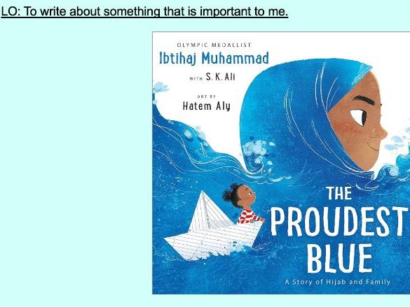The Proudest Blue lesson slides