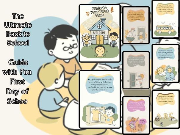 First Day of School Guide & Social Story | Back to School Transition Printable  Pre-K / Kindergarten