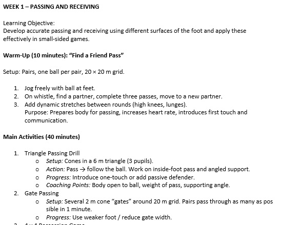 Y7 Football SOW - Detailed/Editable - Links to Ofsted and Blooms Taxonomy