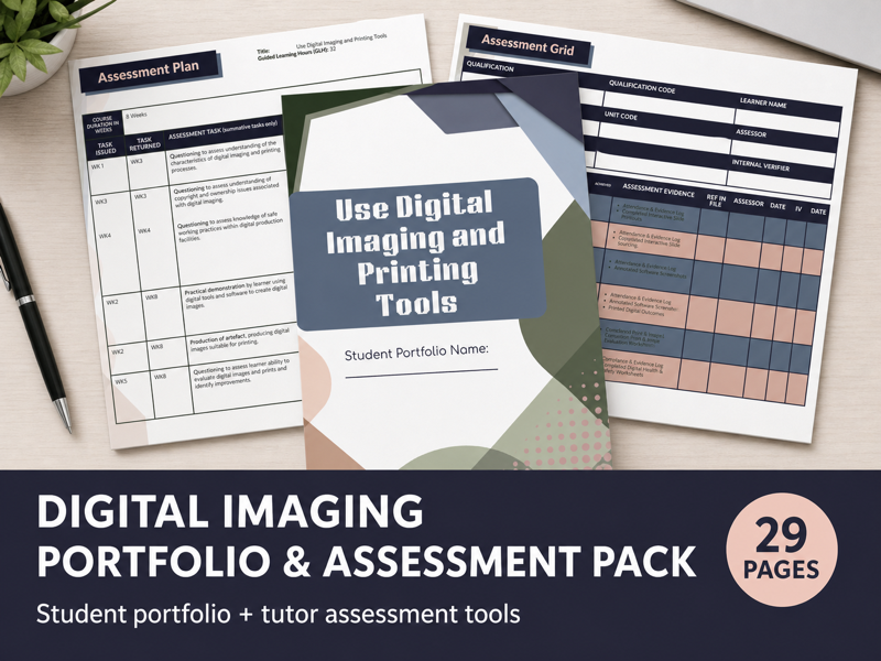 Digital Imaging Portfolio & Assessment Pack | OCN NI Level 2