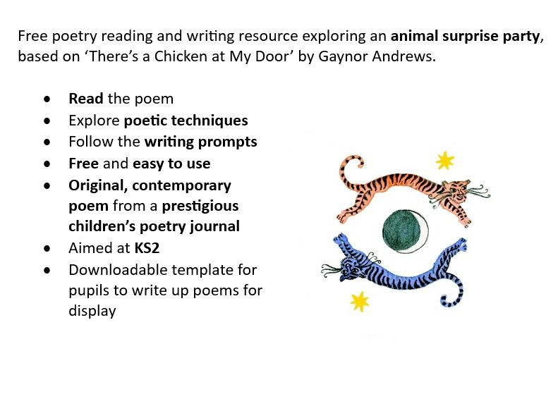 Poetry reading + writing activity: animals