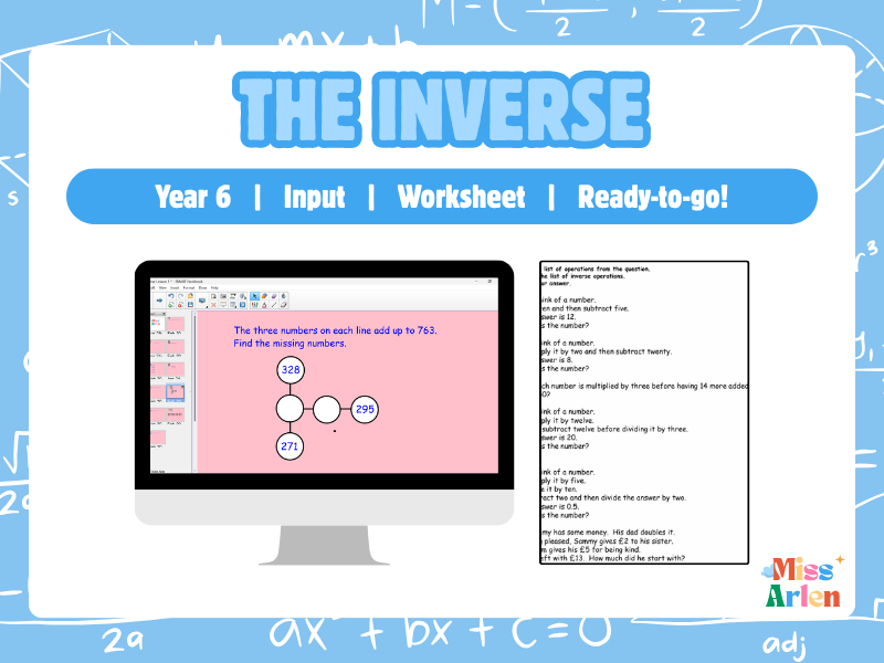 Year 6 Inverse Operations Lesson
