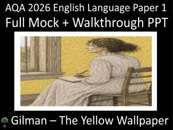 AQA 2026 English Language Paper 1 | Full Mock Exam + Walkthrough PPT (Gilman)