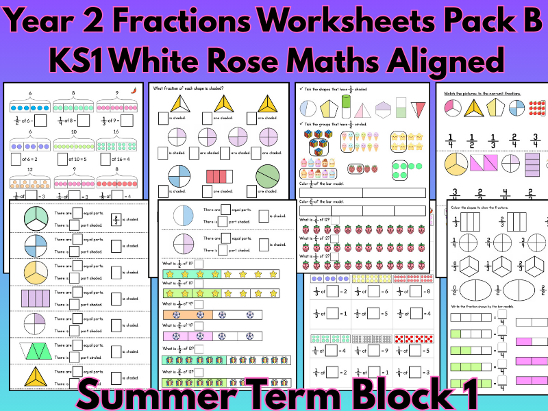 Year 2 Fractions Pack B | White Rose