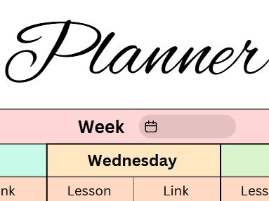 Digital  teacher planner