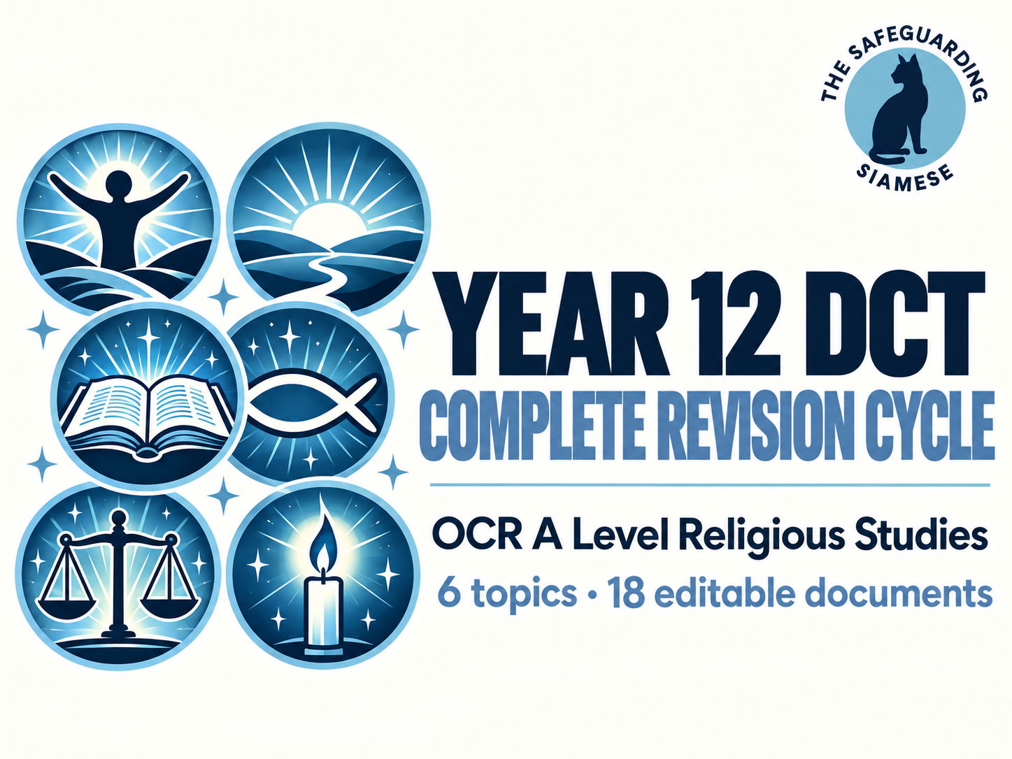 OCR A Level Religious Studies DCT | Complete Year 12 Revision Cycle Bundle