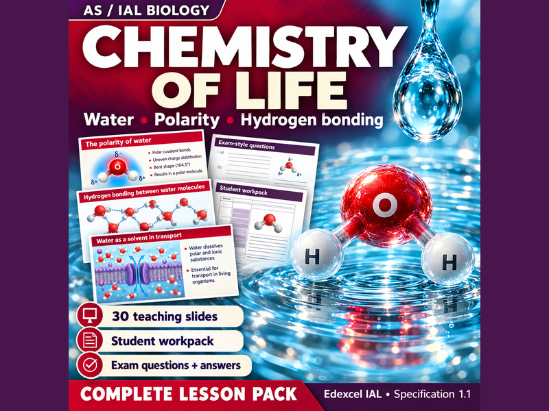 1A.1 - Chemistry of Life (Molecules, Transport and Health)