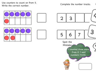 Count On from Any Number — Year 1