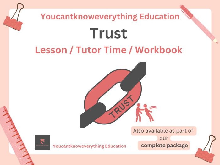 Trust PSHE Lesson 2026