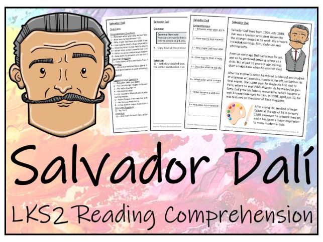 LKS2 Salvador Dalí Reading Comprehension Activity