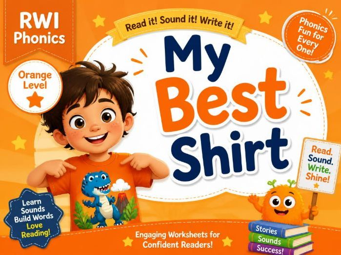 RWI Orange Level Worksheets - Story 10; My Best Shirt