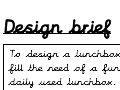 Design, make and evaluate lunchbox design