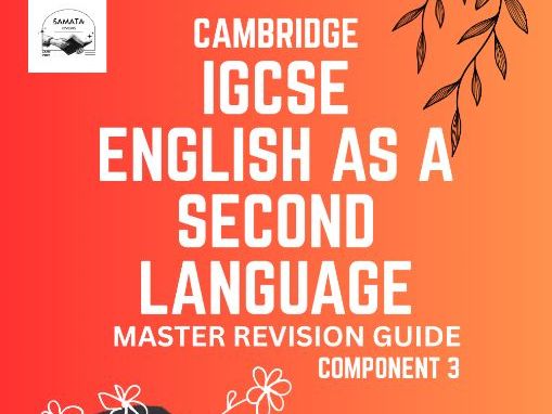 CIE IGCSE English as a Second Language (0510) Component 3 Speaking Master Guide