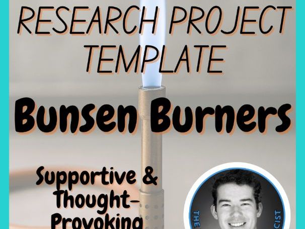 Bunsen Burners | Chemistry Research Project Template | Digital + Print