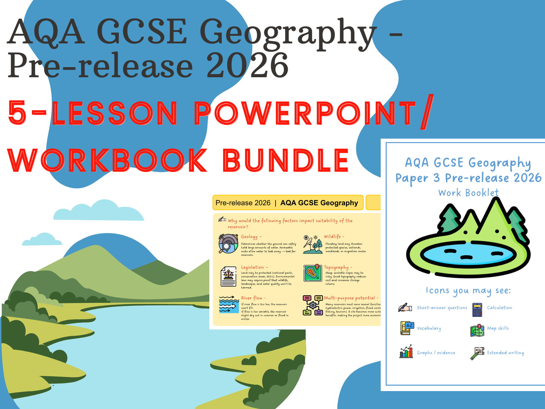 2026 AQA Bundle - GCSE Pre-Release Teacher Powerpoint AND Student Workbook